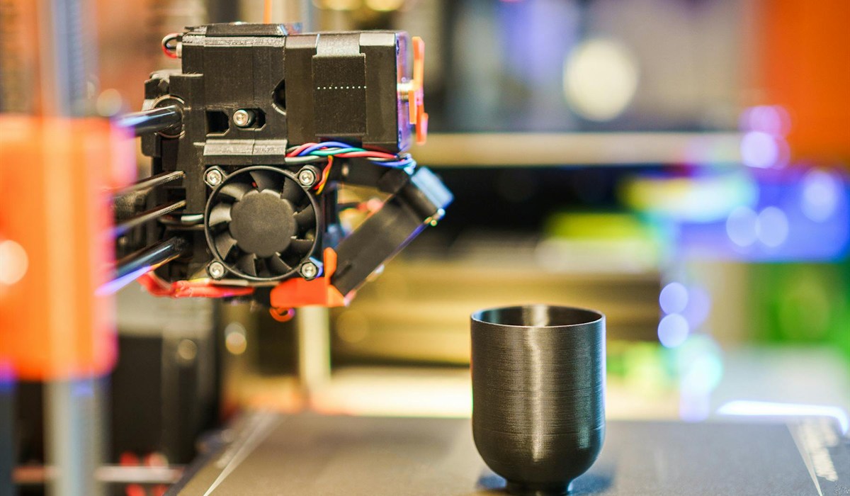 Finished 3D printed prototype ready for delivery
